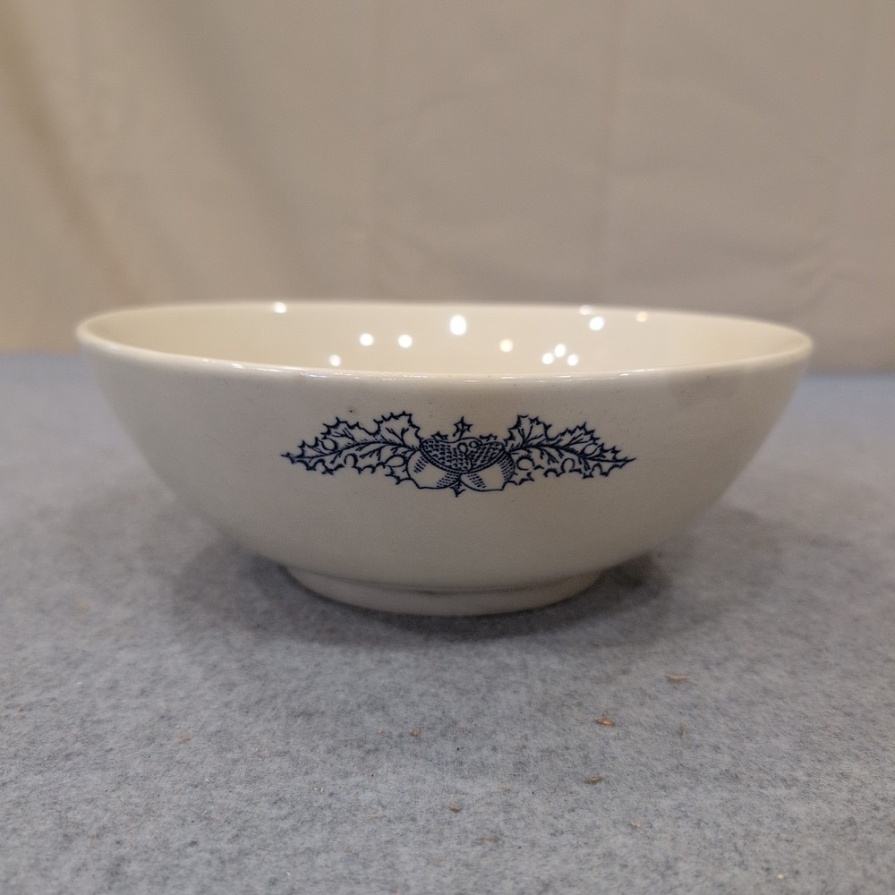 Universal Potteries Blue Acorn Bowl Oven Proof Cambridge Ohio for Blair NA309 - Picture 3 of 7